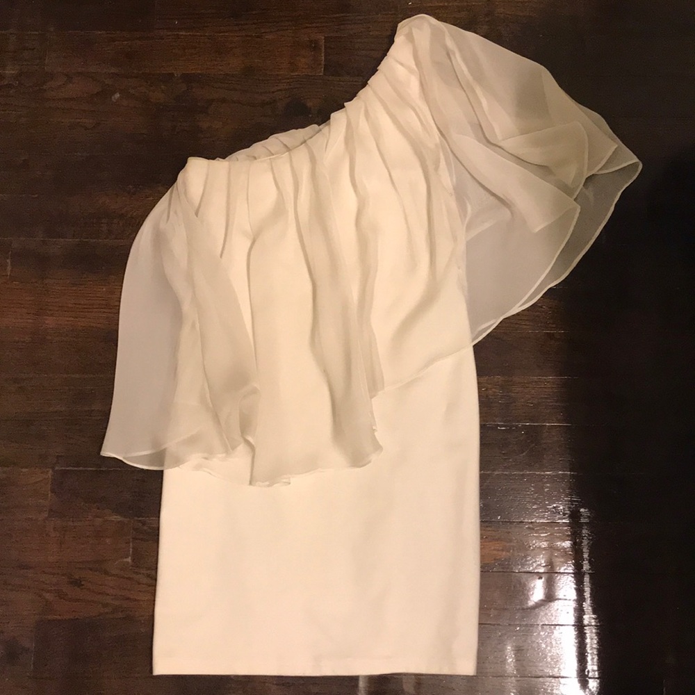 White one shoulder dress